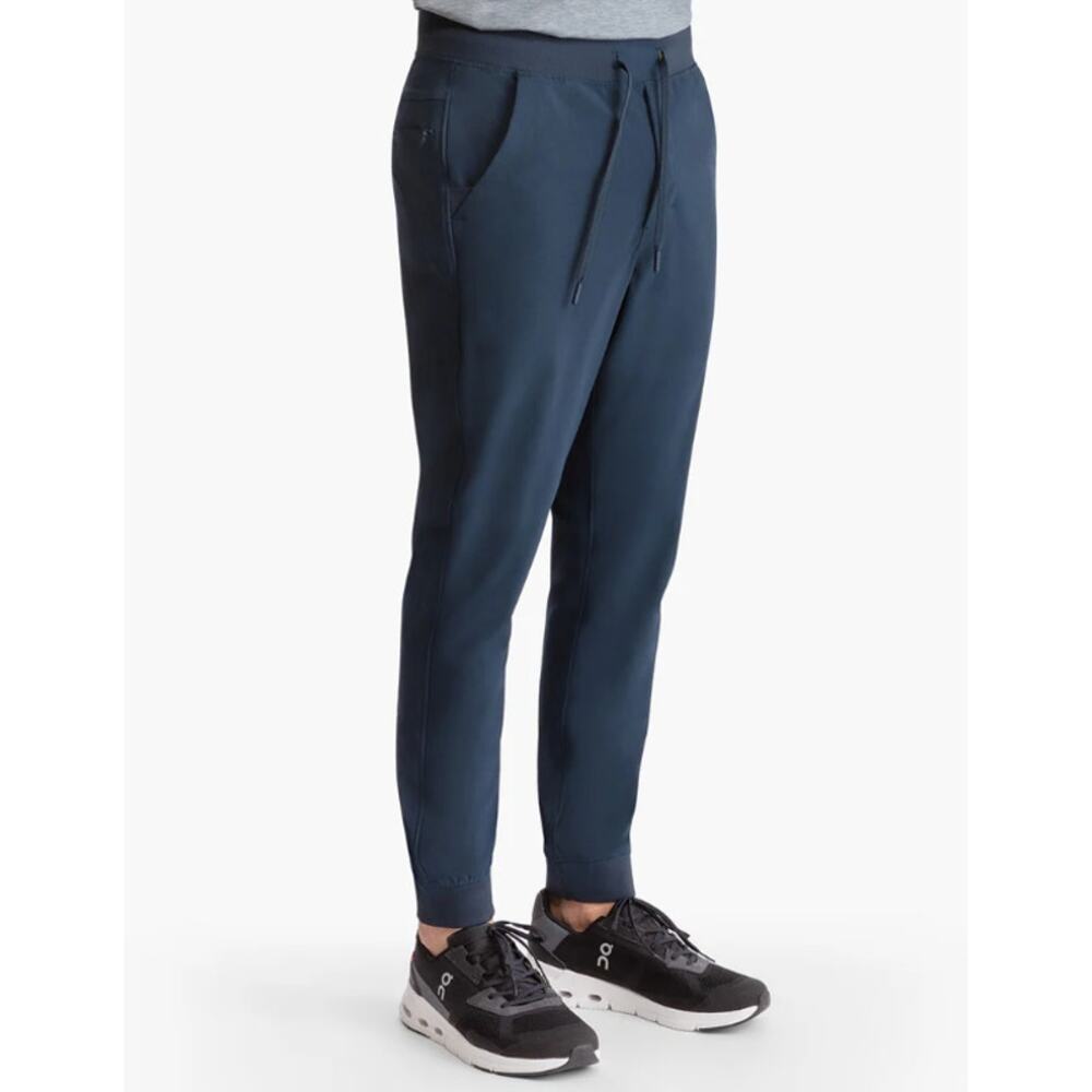 Birddogs Mens Gabe Ruths Jogger Pants w/ Liner SZ L Blue Workout Gym Stretch